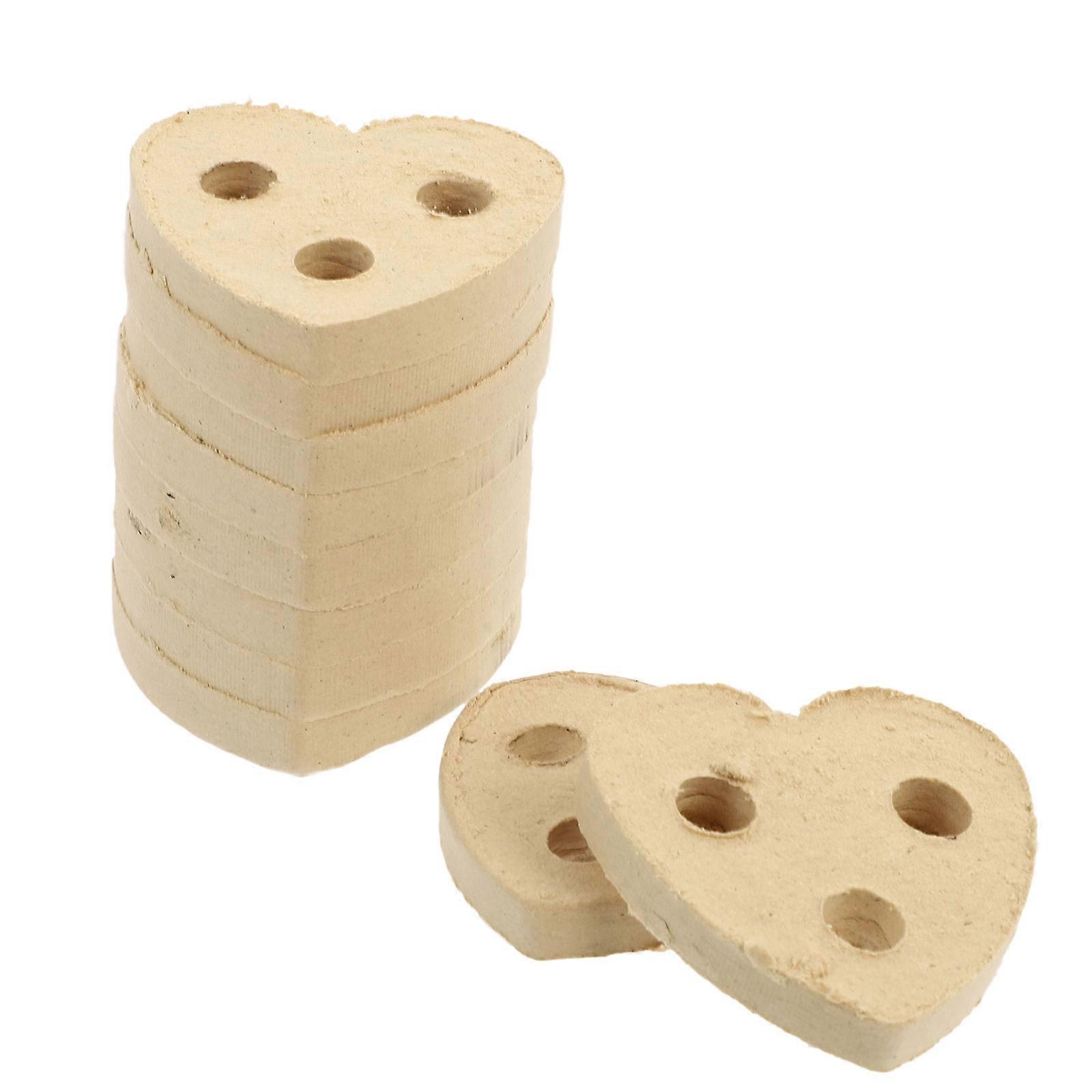 Heart Moxa Pads Chinese Moxibustion Pads Khaki Aged Moxa Leaves 10Pack