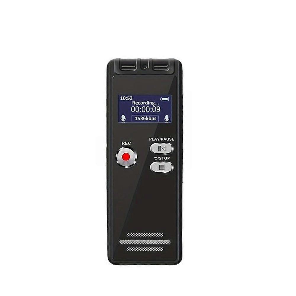 32GB digital voice control with playback function HD dual microphone tape recorder with noise reduction function- Black