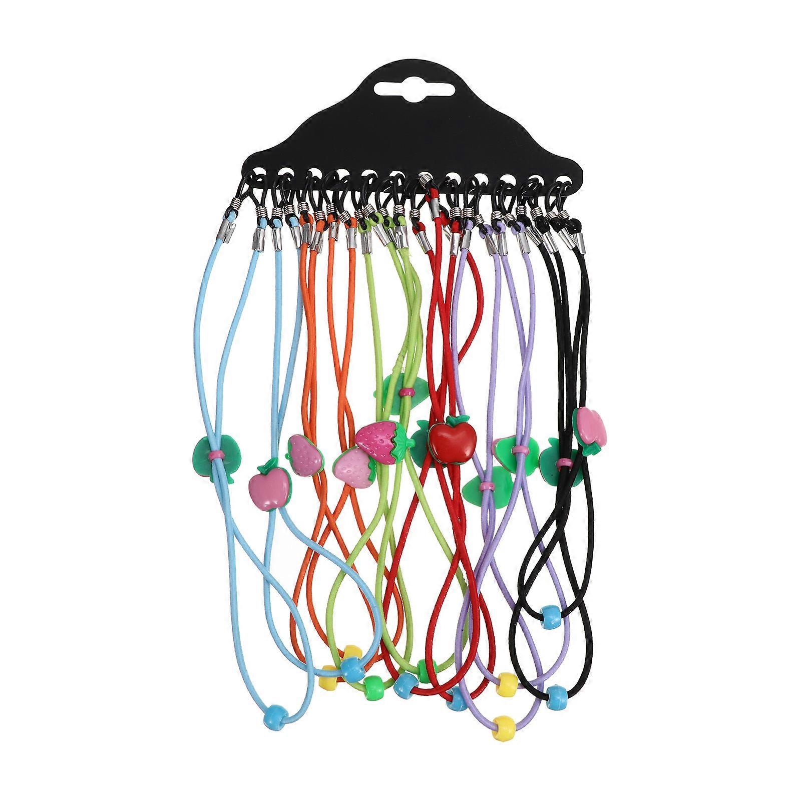 Multi Colorful Elastic Glasses Chain for Reading Eyewear and Sports and Plastic 24pcs