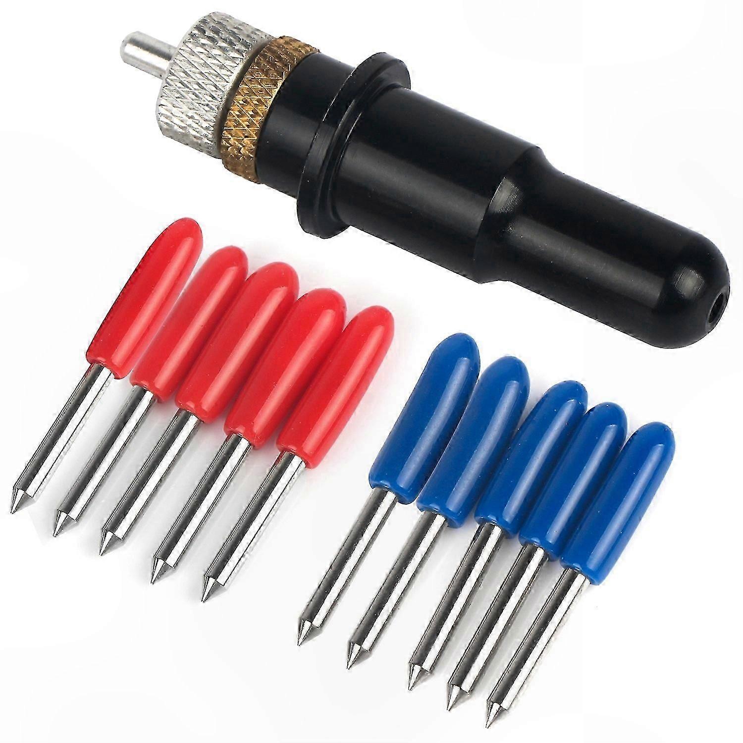 1Pc Black Blade Holder + 5Pcs 45 and 5Pcs 60 Cutting Plotter Replacement Parts for Crafting Tools