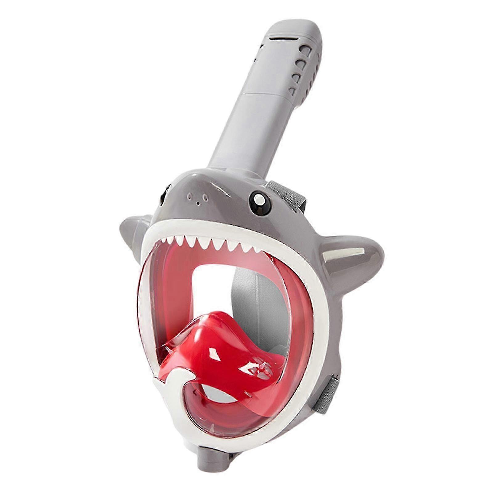 Masque de plongée intégral avec systèmes respiratoires à couvercle sec Masque de plongée en apnée pour enfants, masque de plongée en apnée pliable à vue panoramique orange