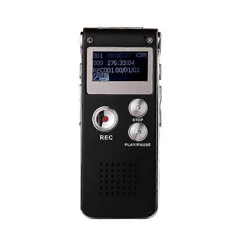 Dictaphone Portable Digital Recorder Voice Recorder 8GB Audio Recorder MP3 Player LCD Dict
