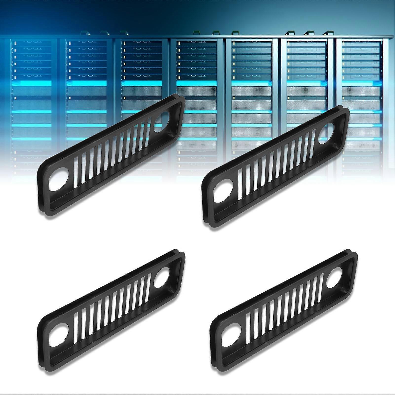 4PCS Network Wire Storage Rack Cable Box 38x12cm Black