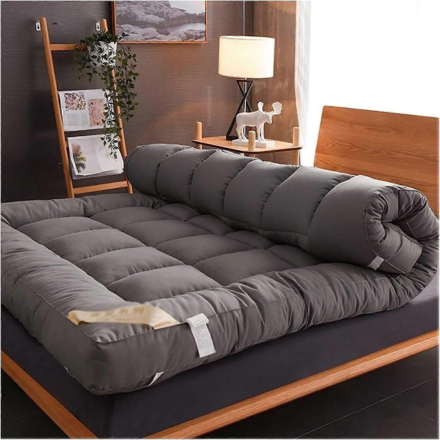 Roll Up Floor Mattress Double Or Single Futon 135x200 Cm Extra Thick Portable Japanese Style Pads