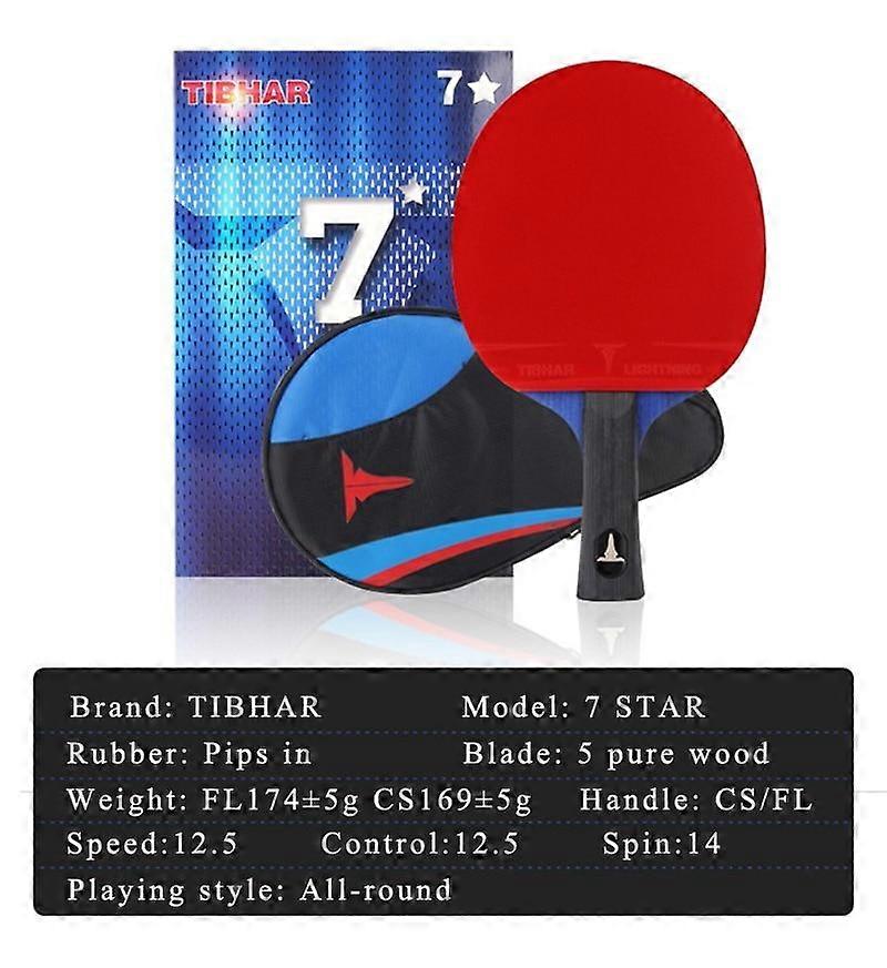 7 Star High Sticky Rubber Ping Pong Rackets(FL)