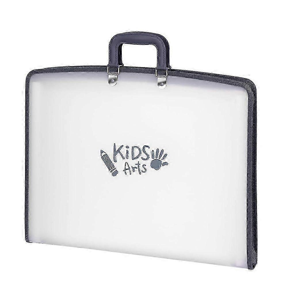 Kids Art Portfolio - Accordian File Organizer with 13 Pockets, Art Portfolio for Kids with Handle a