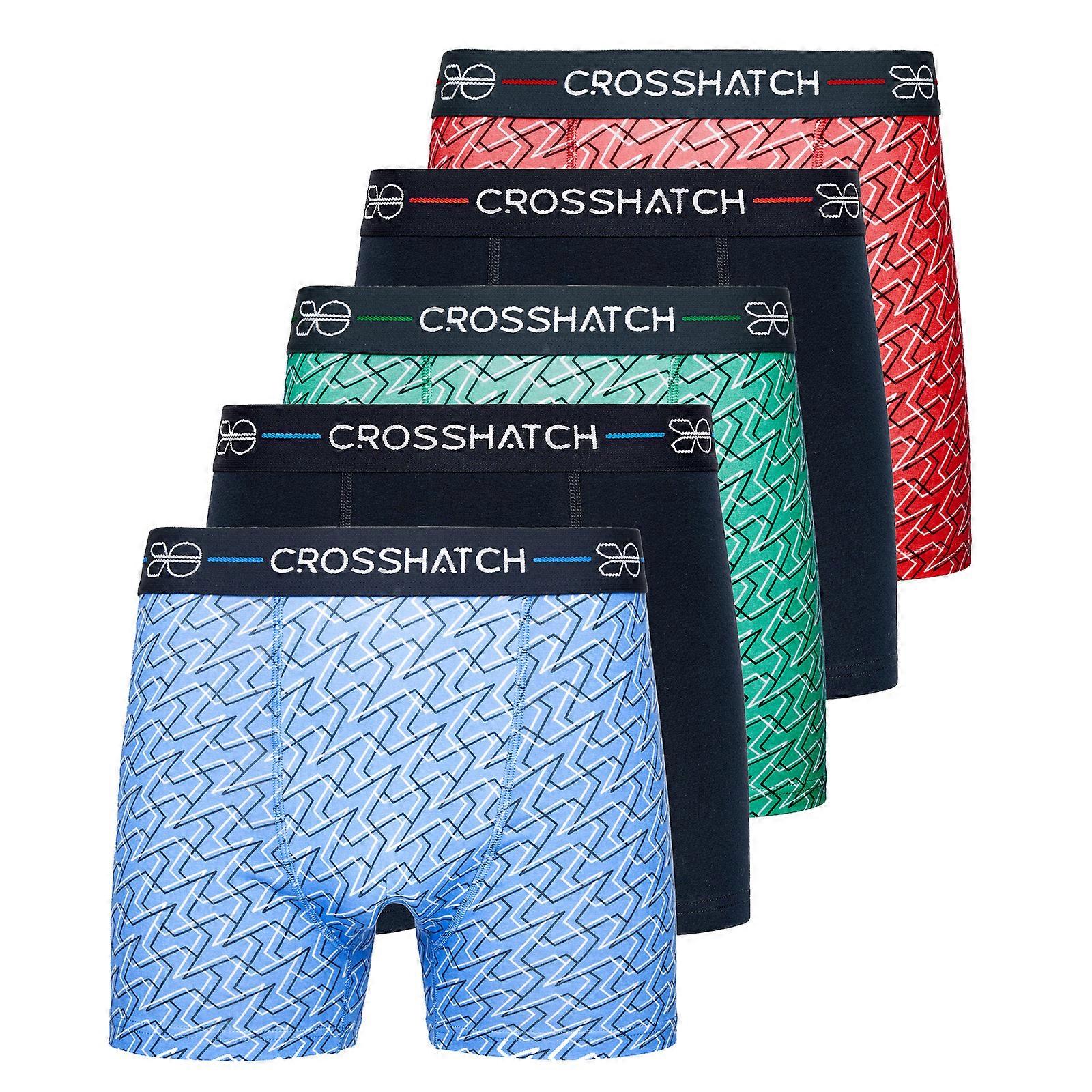 Crosshatch Labarb 5 Pack Boxer Shorts Assorted