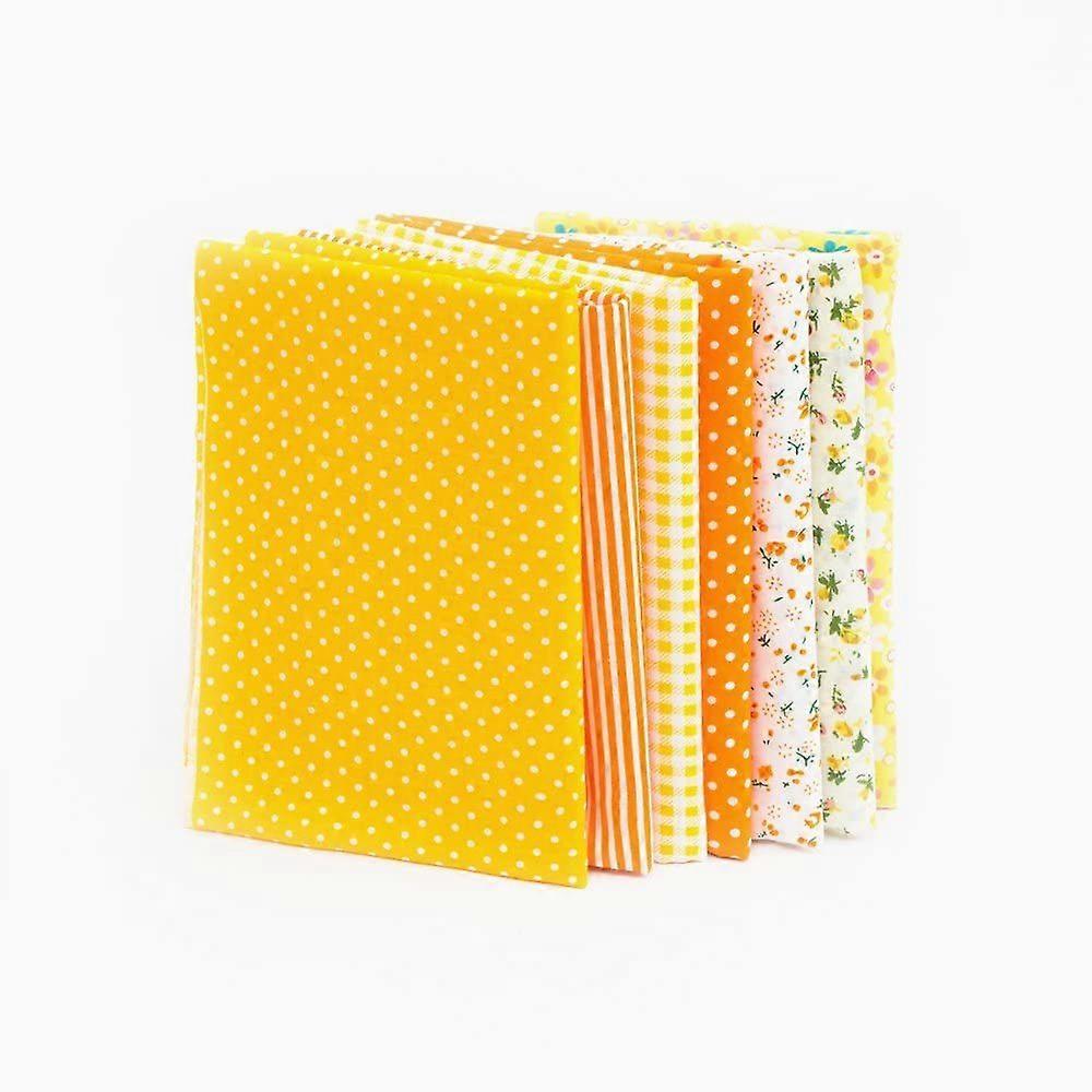 7Pcs Assorted Fat Quarter Bundle Quilt Quilting Cotton Fabric Sewing DIY Set
