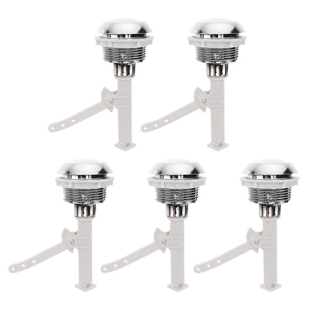 ABS Toilet Flush Button Single Push Button for Toilet 5Pcs