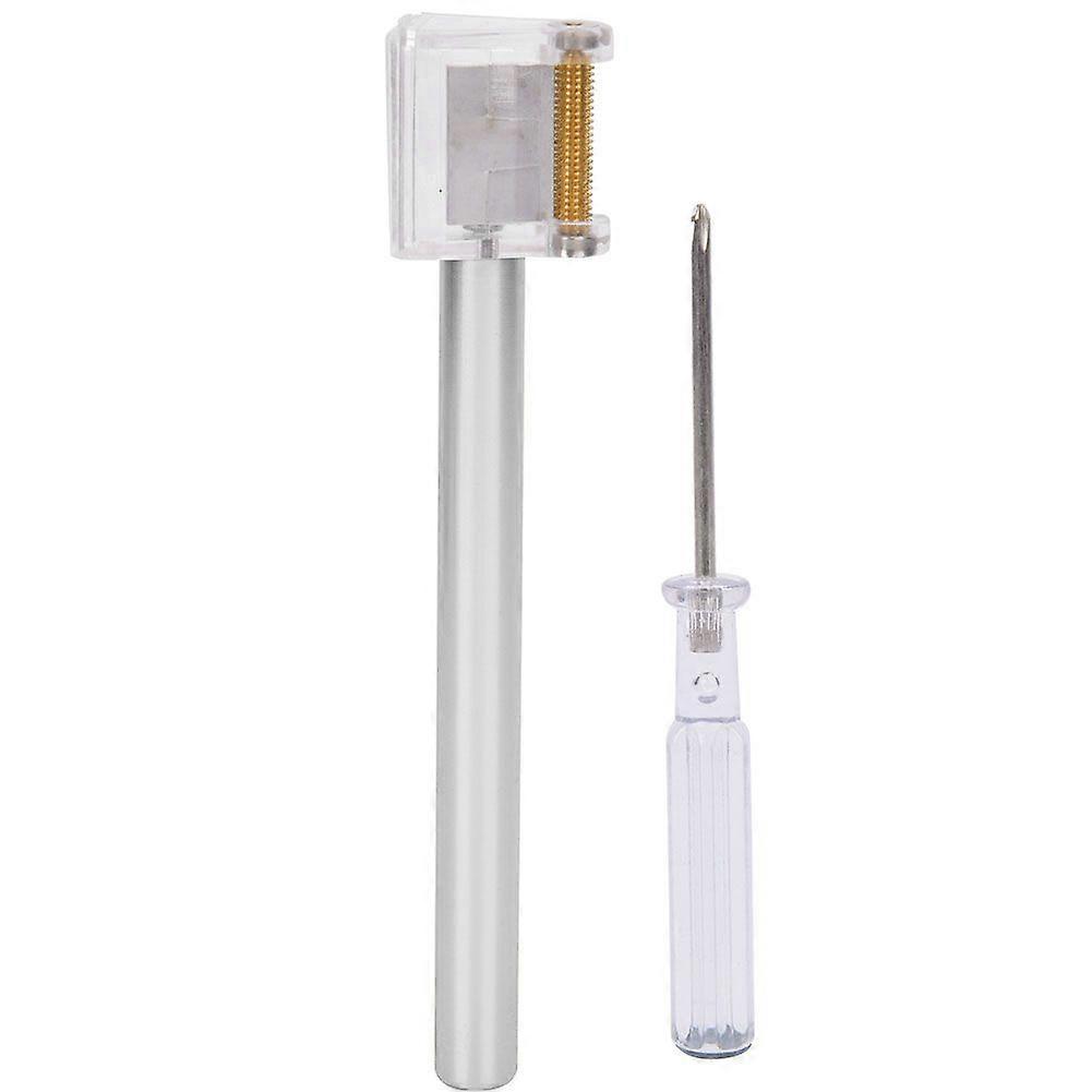 Multi Function Leather Edge Oil Pen Edge Dye Roller Applicator DIY Leather Crafts Tool(Silver )