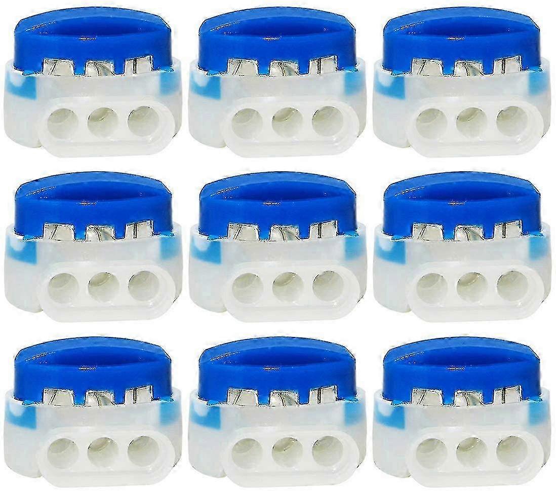 Cable joint accessories, 15-piece 3-hole waterproof terminals, suitable for robot lawnmower boundary lines