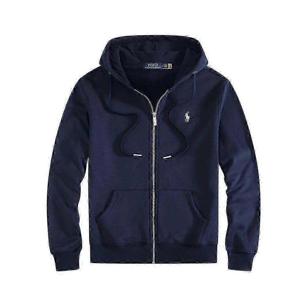 Ανδρικό Κεντημένο Polo Hoodie Set με Fleece Jacket και Ζακέτα