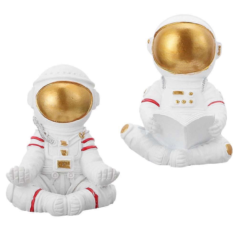 Phone Holder Astronaut Appearance Rack for Decorative 2Pcs Use At Home