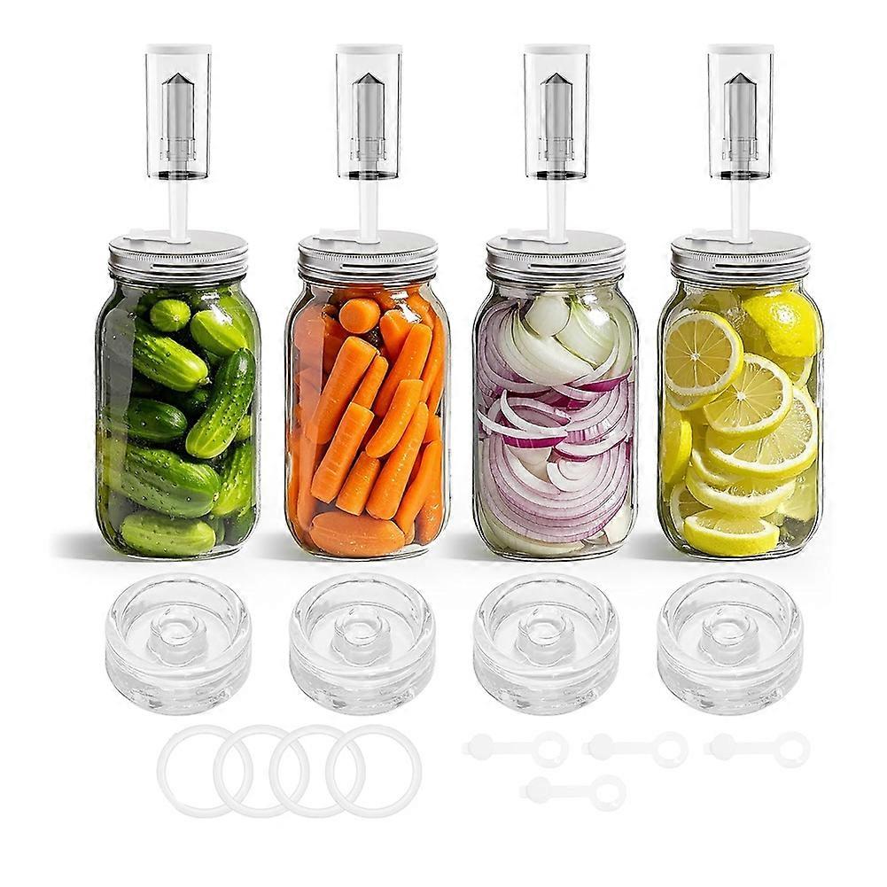 Fermentation Kit for Wide Mouth Mason Fermentation Jar,Pickling/Sauerkraut Kit for Mouth Mason Ja(Jars Not Included)