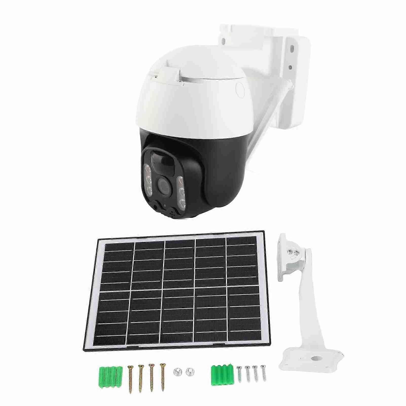 4G Security Camera 4MP AI Human Shape Detection Solar Panel Battery Powered IP67 Outdoor Camera