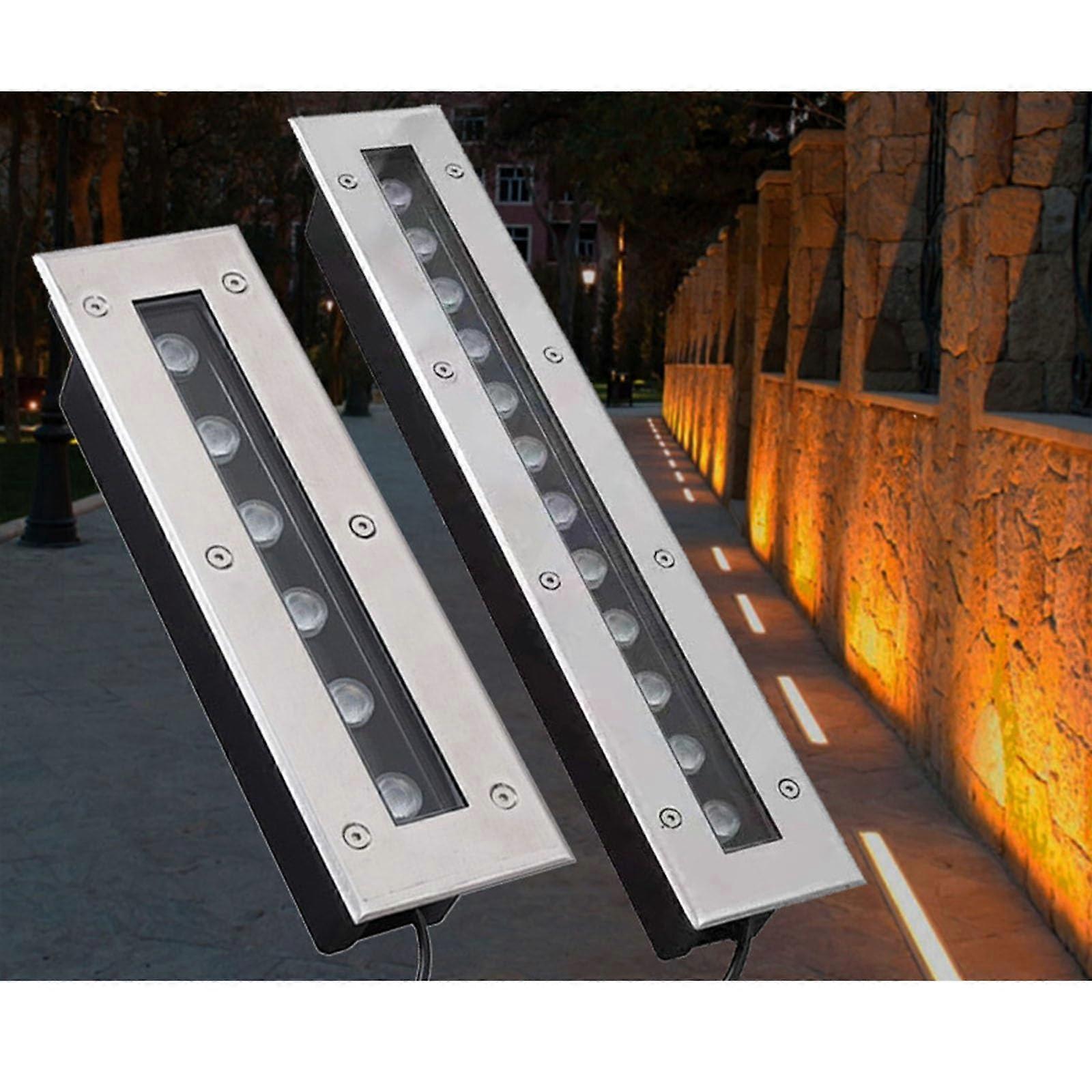 Boden-LED-Landschaftsleuchten - 36W grüne Einbaustrahler für den Außenbereich, IP65 wasserdichte Wegebeleuchtung, 85-265V Gartenlampe