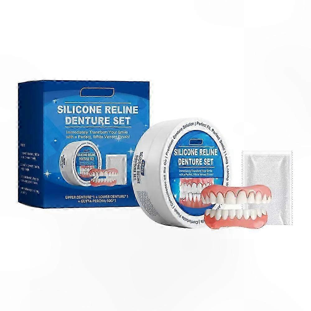 Soft Silicone Denture Reline Kit for Comfortable and Secure Fit Safe Durable and Easy to Use Dental Solution