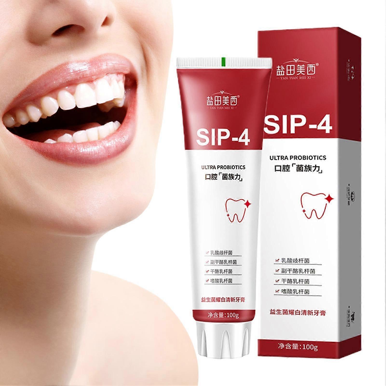 Toothpaste Model 4 Probiotic Whitening, Dark Stain Removal, Fresh Breath, Healthy Teeth And Gums