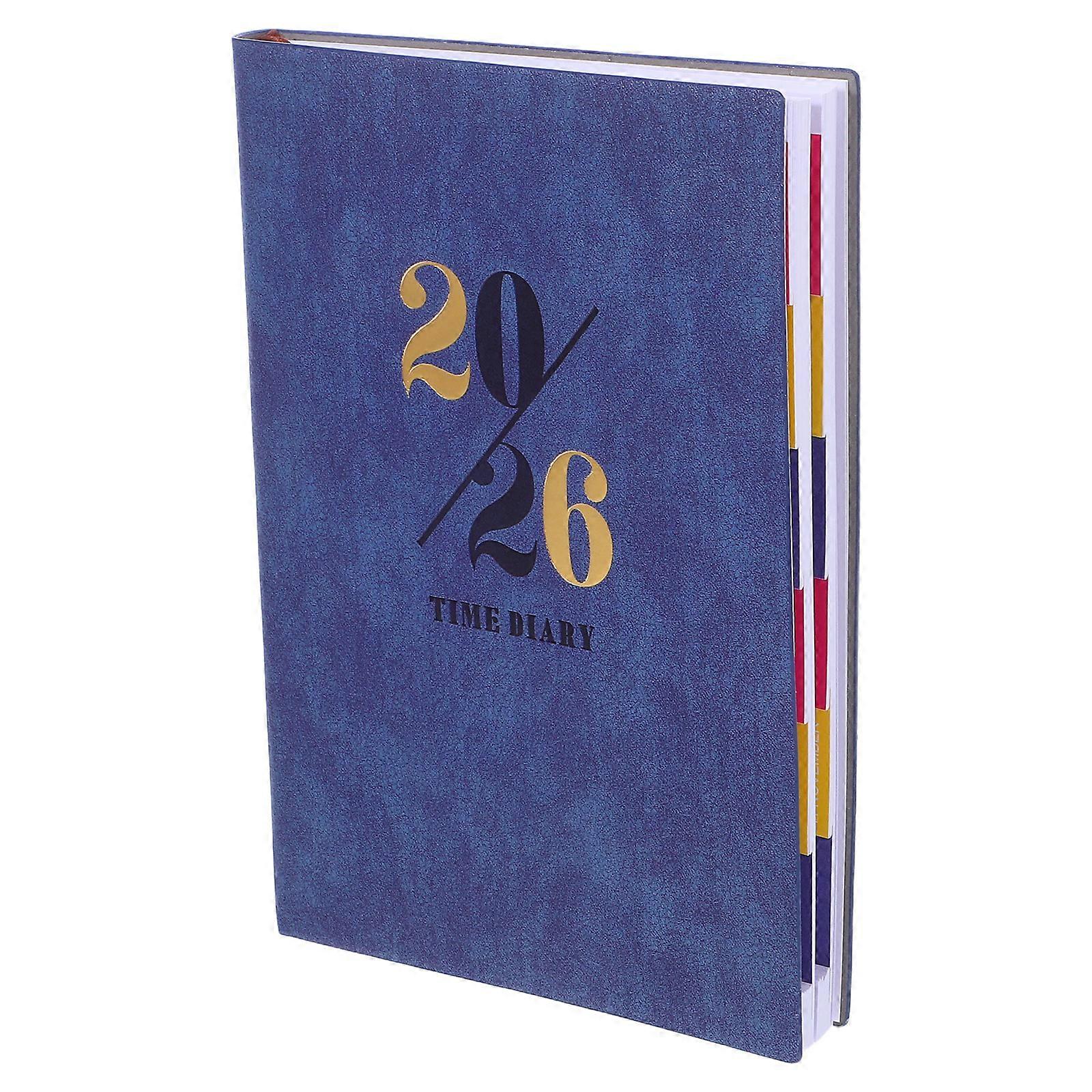 Daily Planner Notebook 2026 for Monthly and Weekly Planning 2Pcs PU Cover