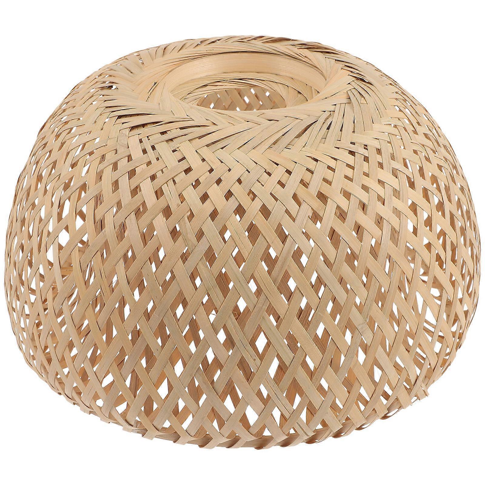 Pendant Lamp Cover Bamboo Lampshade for Home Use 2Pcs Set