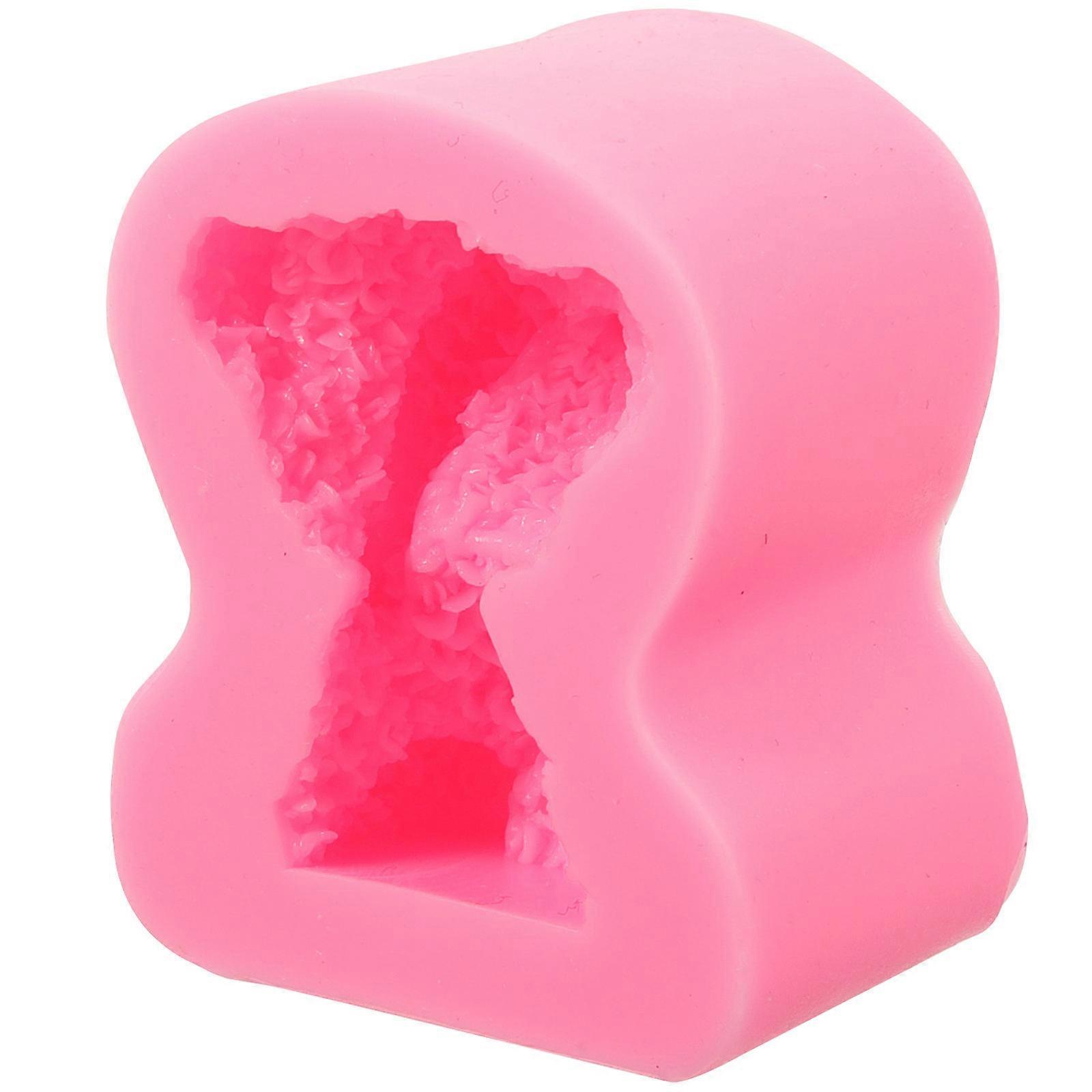 Bear Cake Mold for Baking Use 2Pcs Pink Silicone Bear Shape Molds