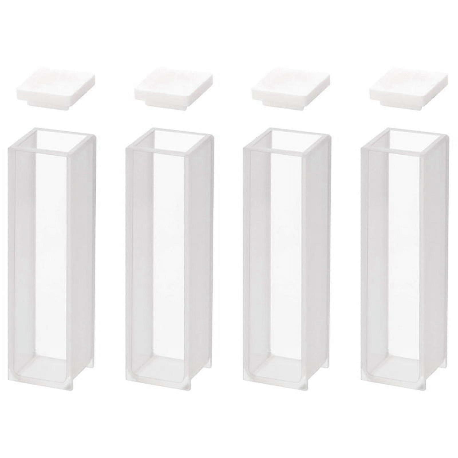 Quartz Cuvette,Spectrophotometer Cuvettes 10 mm Path Length, 45mm Height, 3.5 ML Capacity - 4 PCS