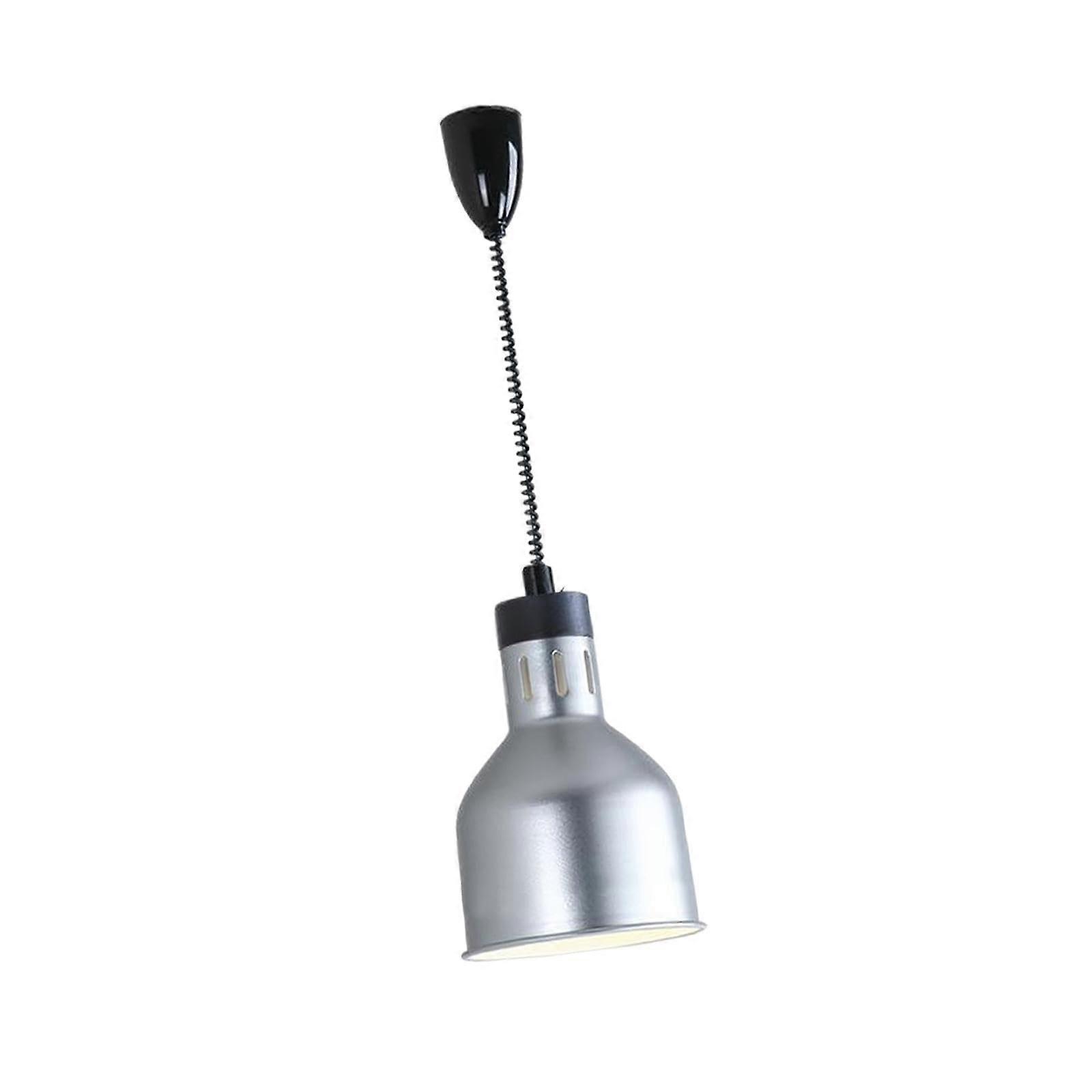 Food Warmer Lamp Hanging Retractable Heat Lamp For Catering Kitchen Use Type 0013 Silver Type 0014