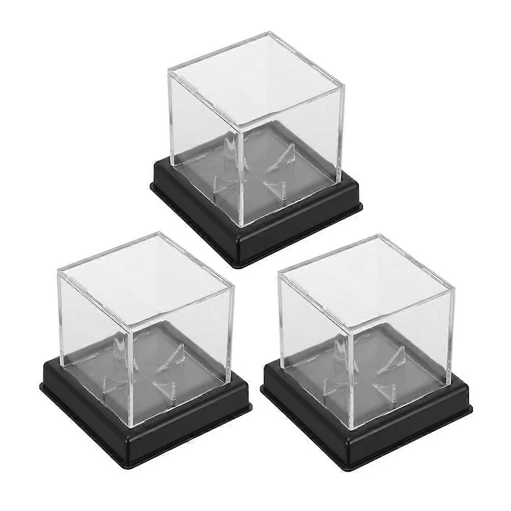 Decorative Display Clear Acrylic Baseball Case 6 Pcs Versatile For Home Decor Collection Display With And Dirt Protection