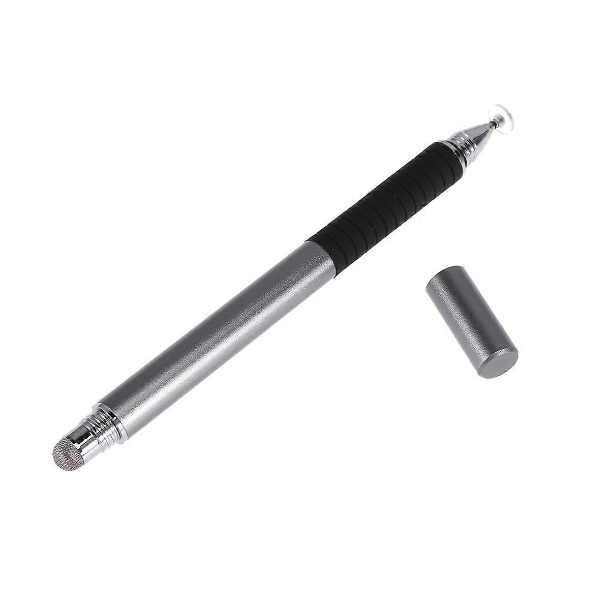 Multifunction Capacitive Pen Thin Tip Drawing Writing Tool For Tablet 3Pcs Silver