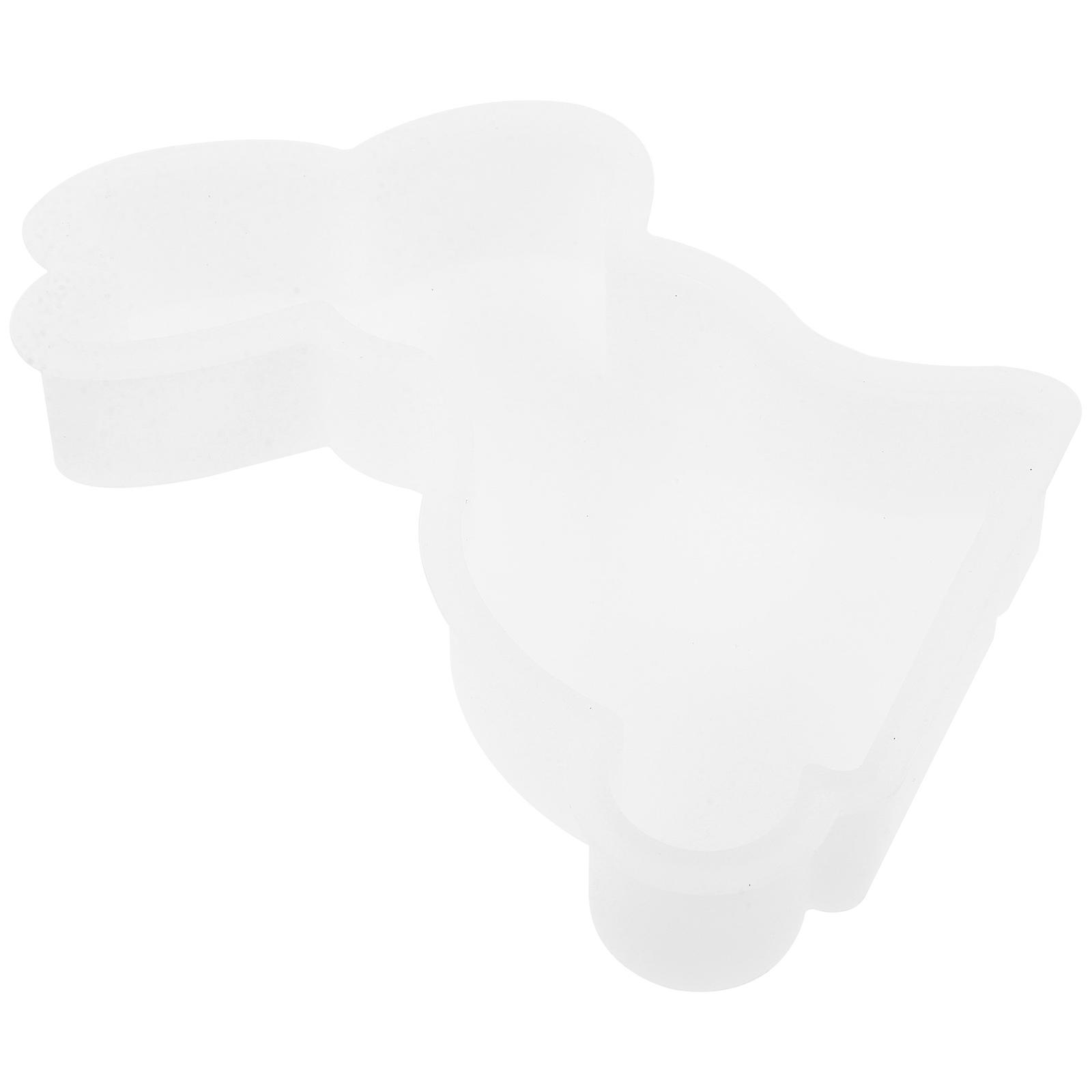 Craft Silicone Mold 2Pcs Flexible Easter Rabbit Mold Ideal For DIY Enthusiasts 14.10X8.60X2.70CM