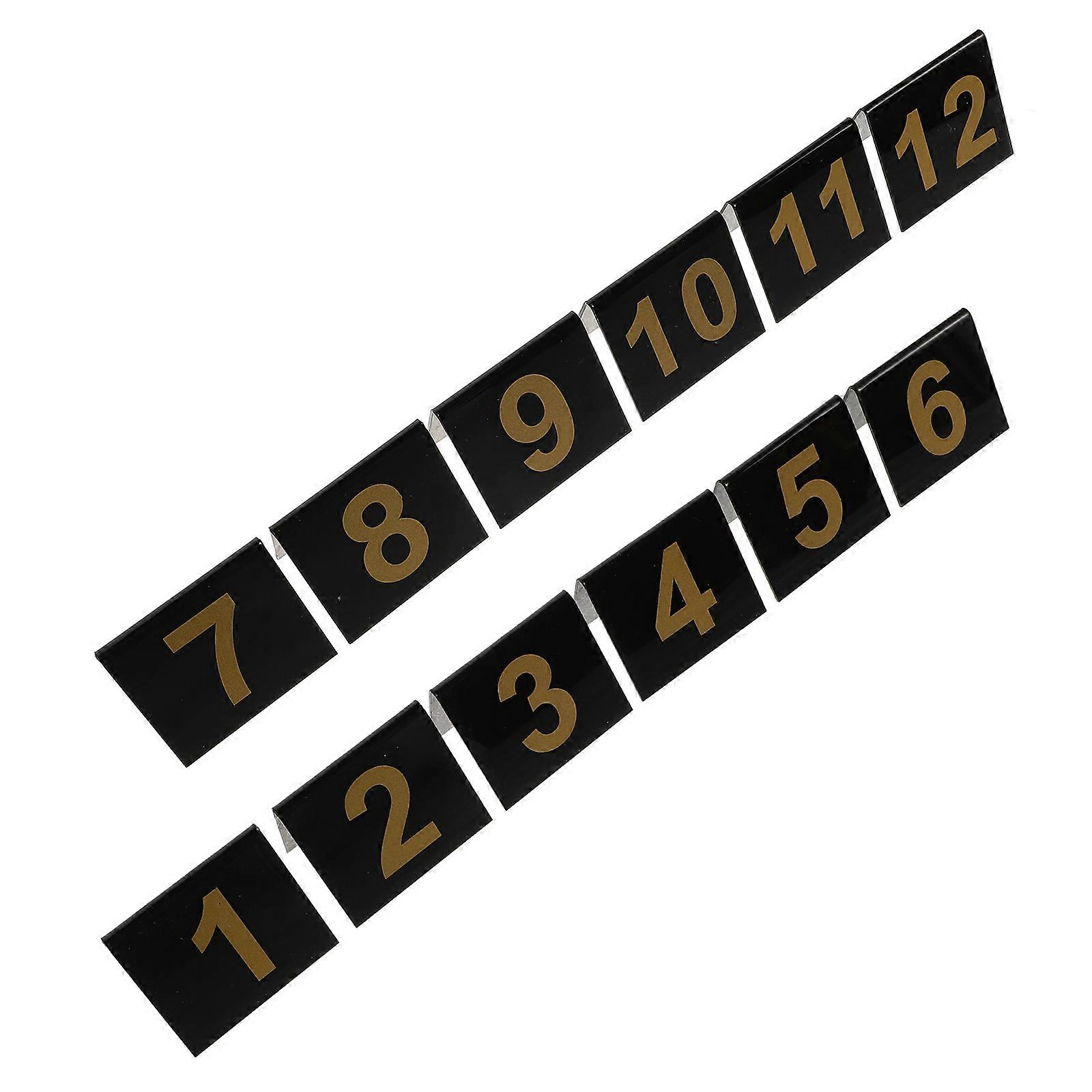 Acrylic Number Marking 36 Pcs V-Shaped Markers For Roleplaying Game Audience Detective Themed Party Decorations For Halloween