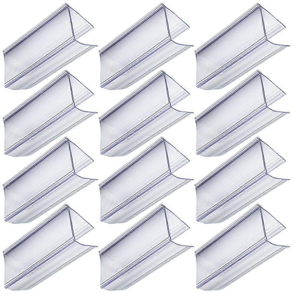 90 Pcs Transparent Sign Holder Label Holder For Office Use And Home Organization 6X2.5Cm Sorting Tagging