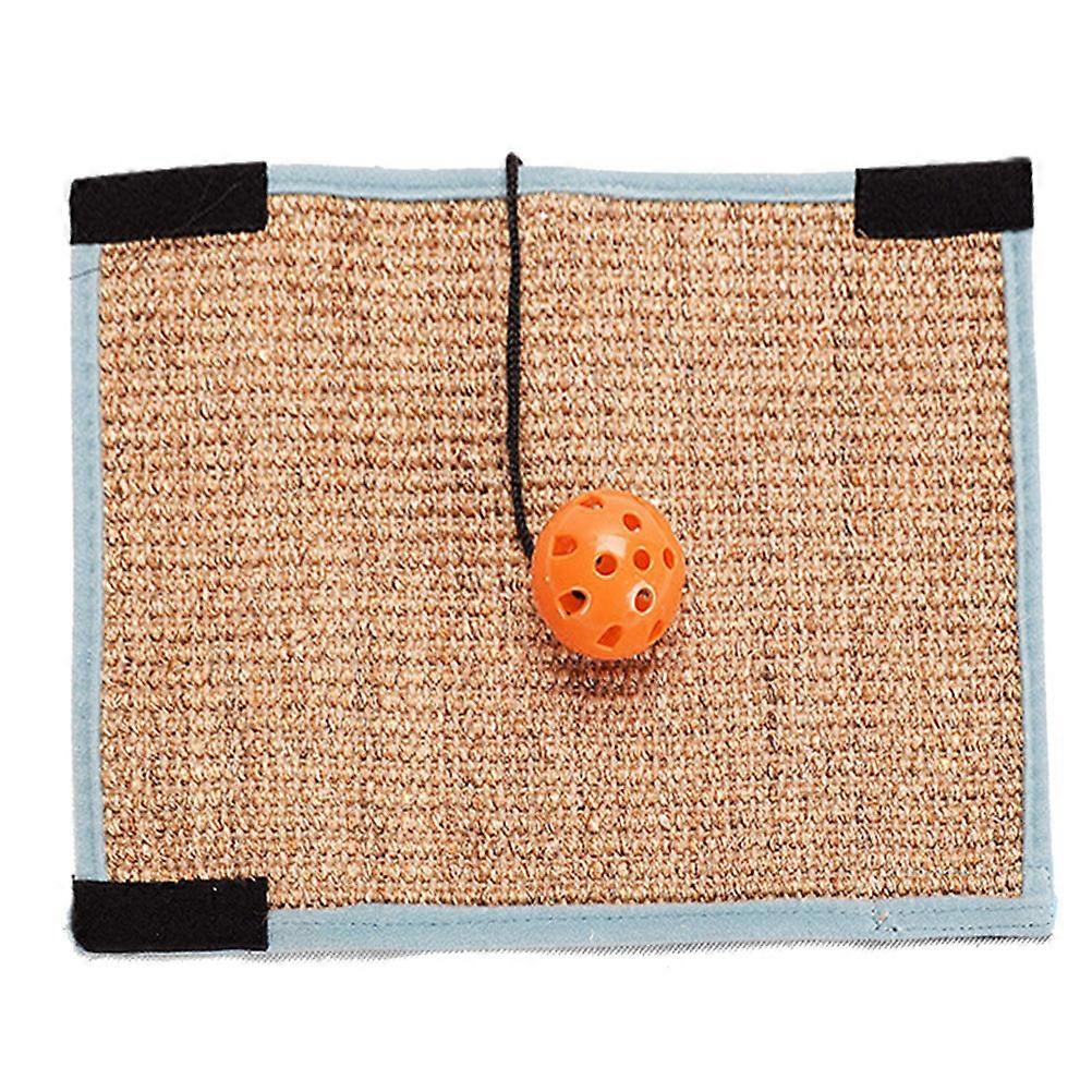Cat Scratcher Durable Sisal Pad for 3Pcs Cat Toy Set with Hook Loop