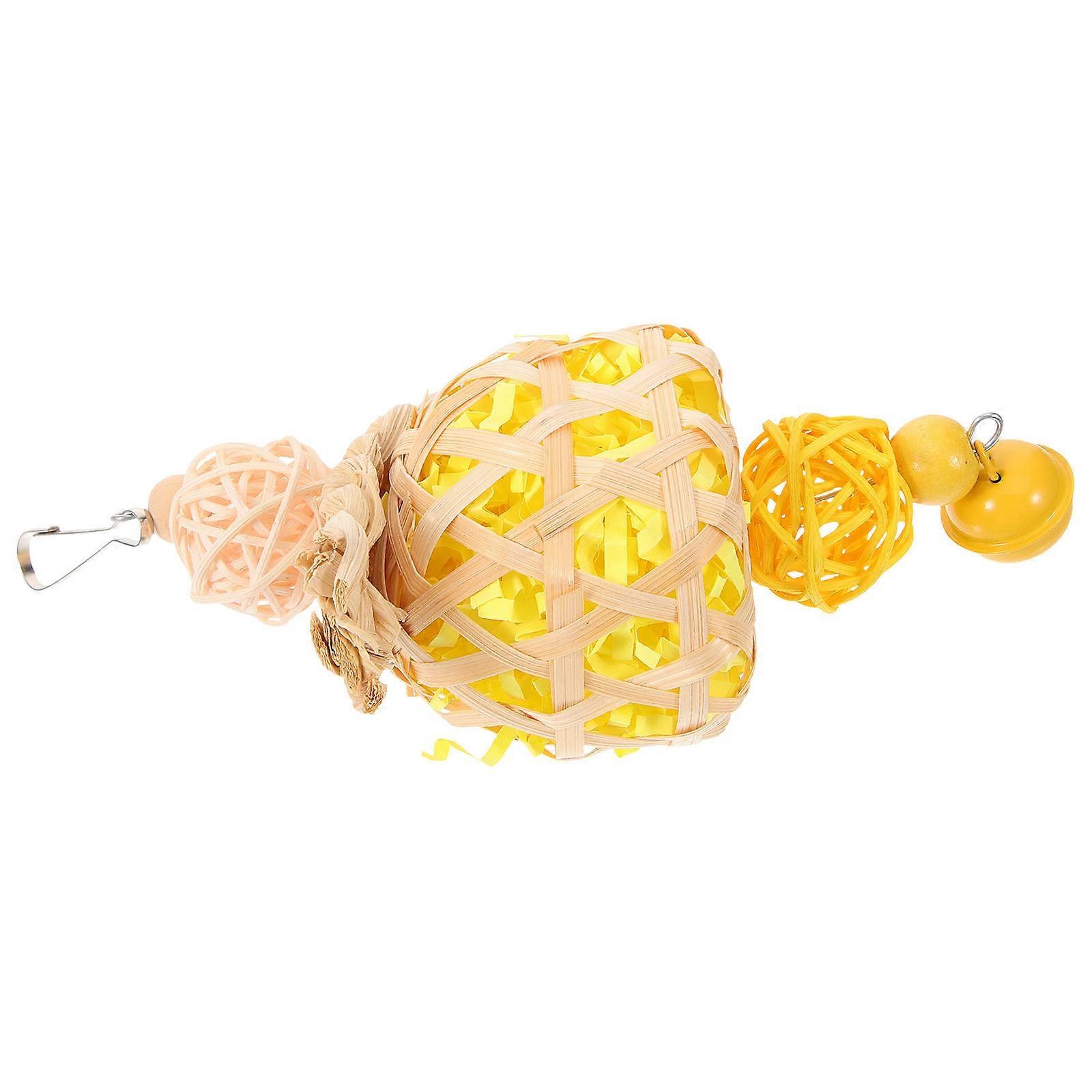 Bird Chewing Toy Parrot Hanging Toy for Cage 2Pcs for Pet Bird Entertainment