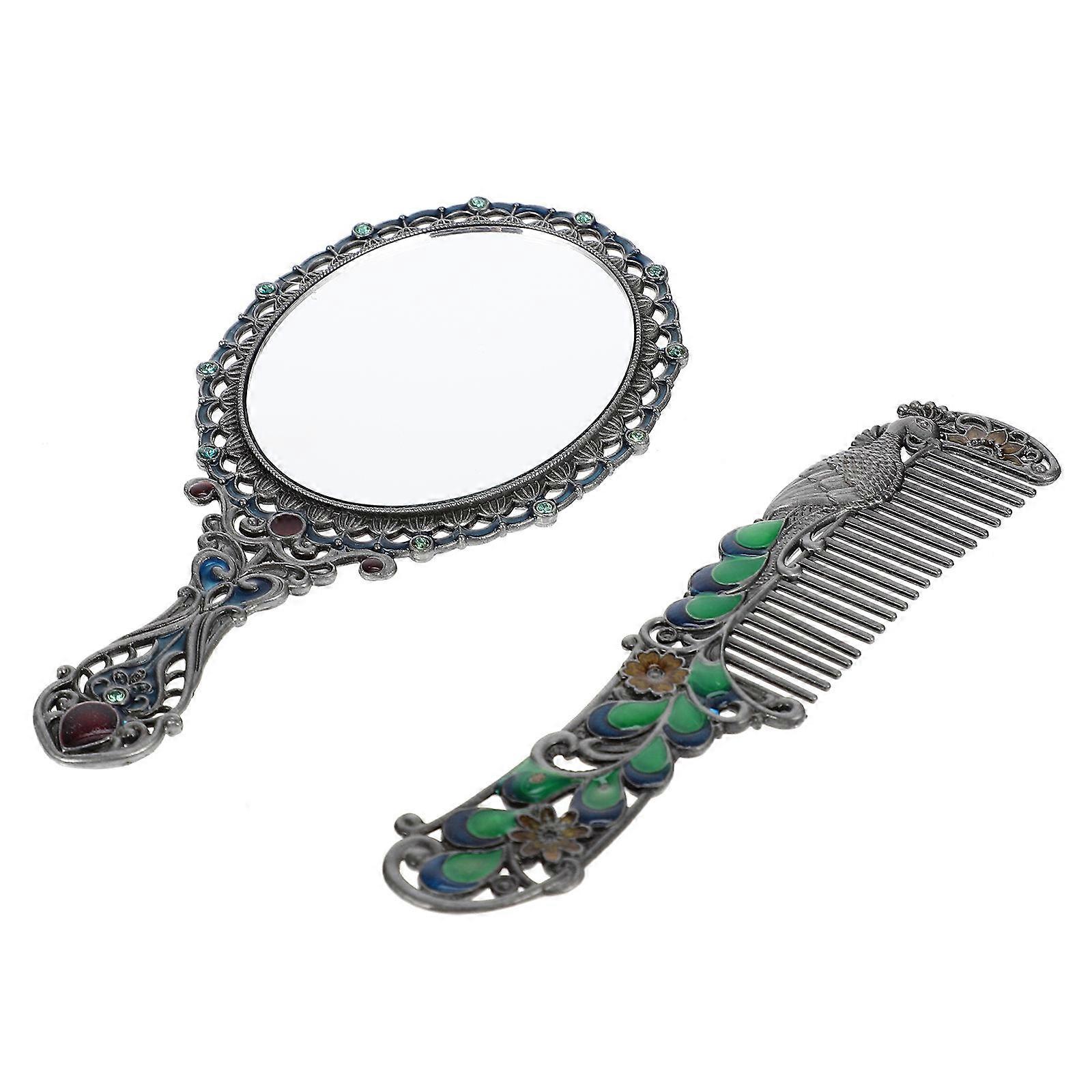 Delicate Hand Mirror Set Of 5 Suitable For Teenagers Ideal For Business Trips Featuring Flat Mirror Surface In Silver With Ergonomic Handle