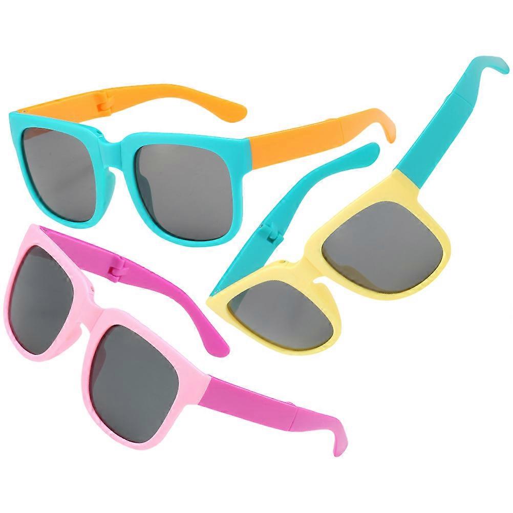 Assorted Color Children's Sunglasses 15 Pairs Fashionable Square Frame Ideal For Parties Festivals Beach Summer Outing With UV Protection