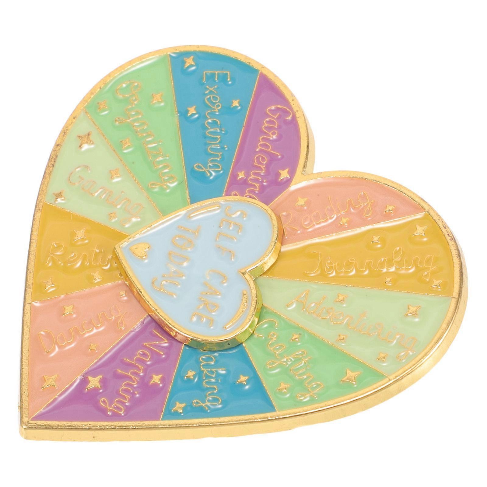 Inspirational Brooch Pin for Decoration 5Pcs Multi Color Alloy Lapel Pin