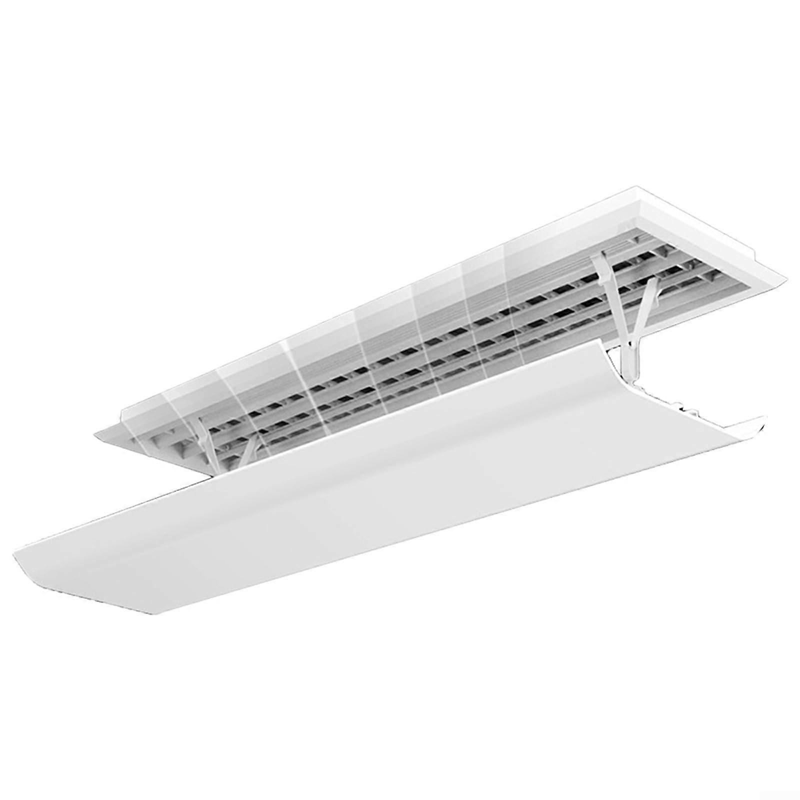 Air Conditioner Wind Deflector, Adjustable and Retractable, PP Material, White, Universal Fit For Window AC Units