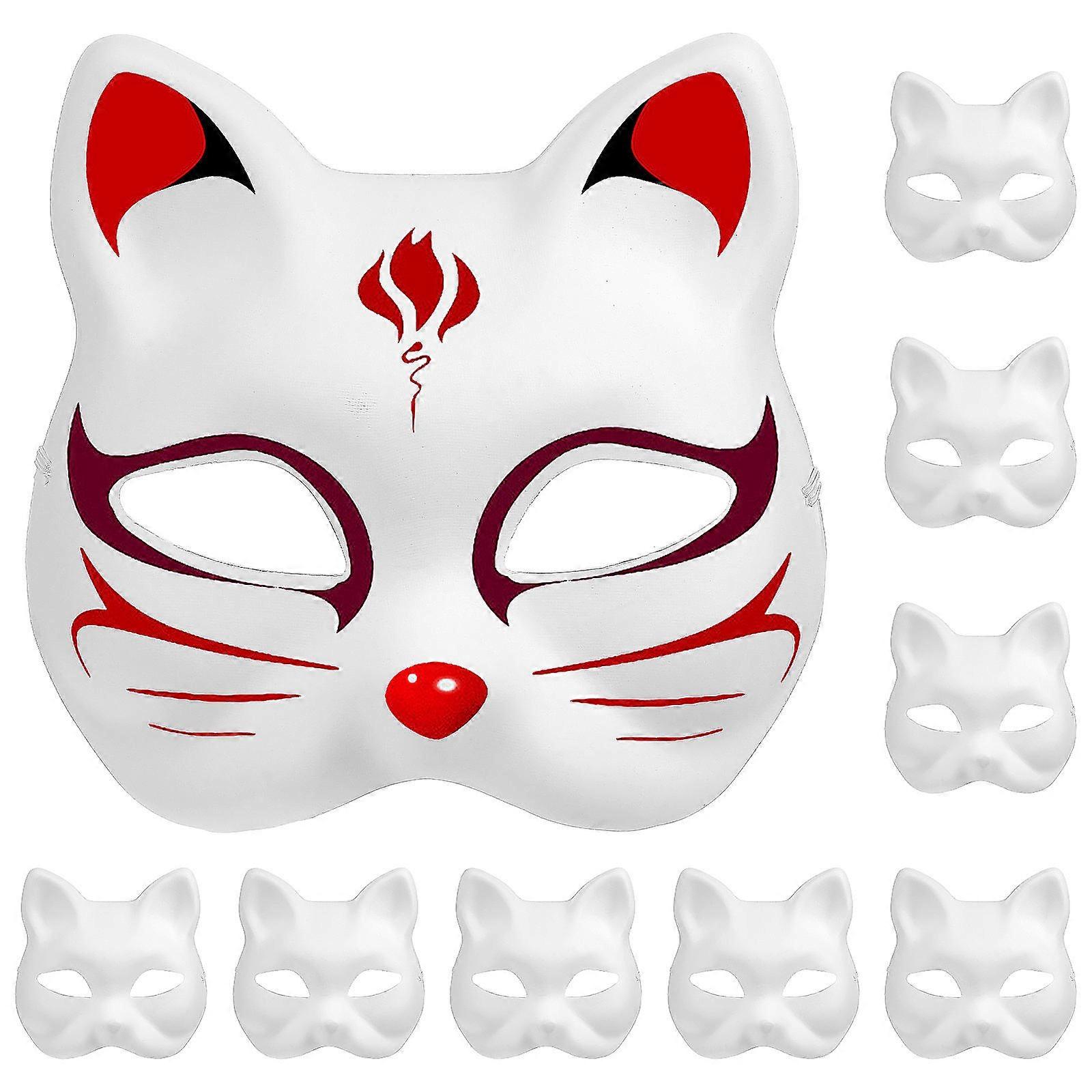 Elastic Band Masquerade Masks For Artists And Party- Suitable For Stage Performances 18.50X17.20X7.90Cm 10Pcs