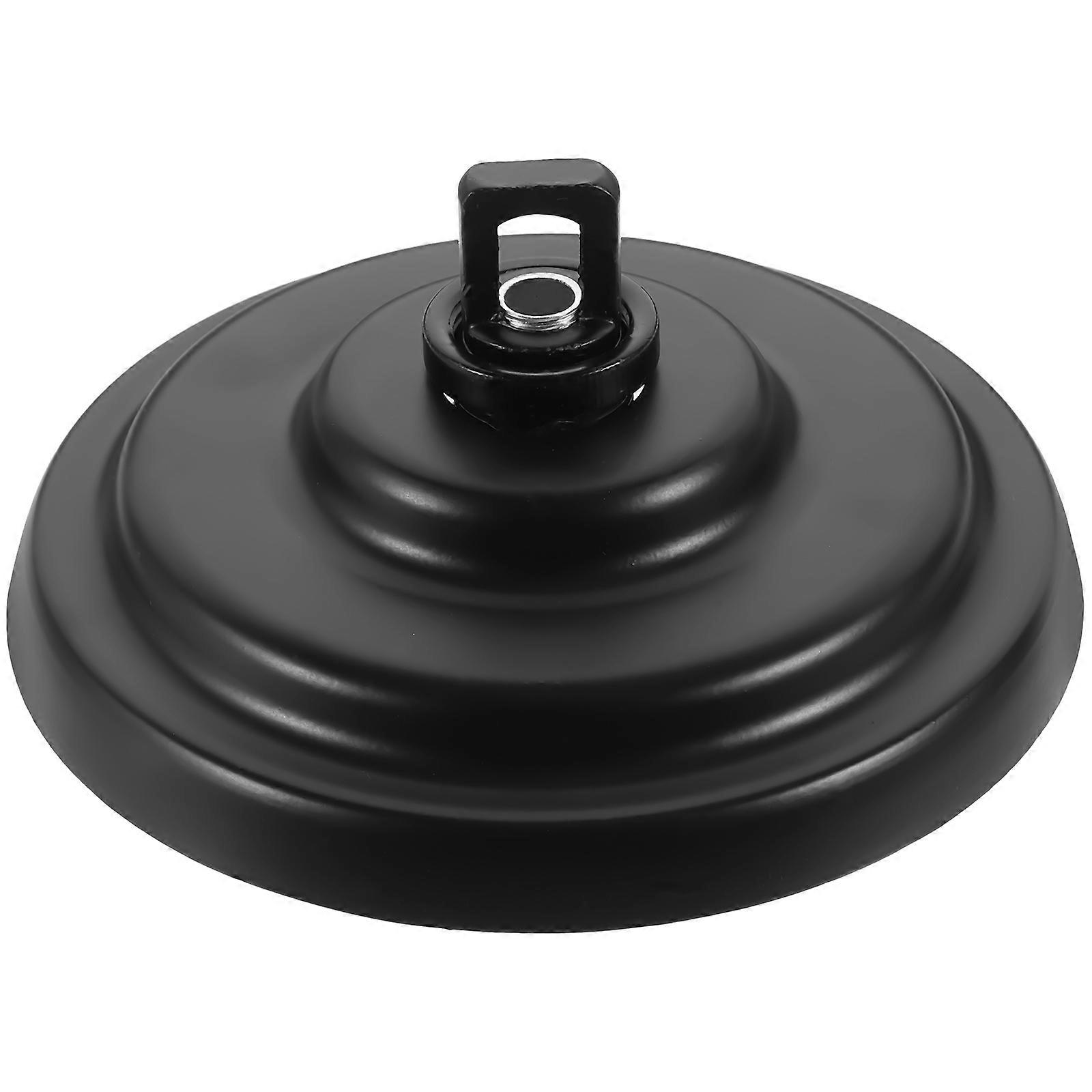 Black Ceiling Cover Plate Iron Canopy Kit for Lighting Use 2Sets