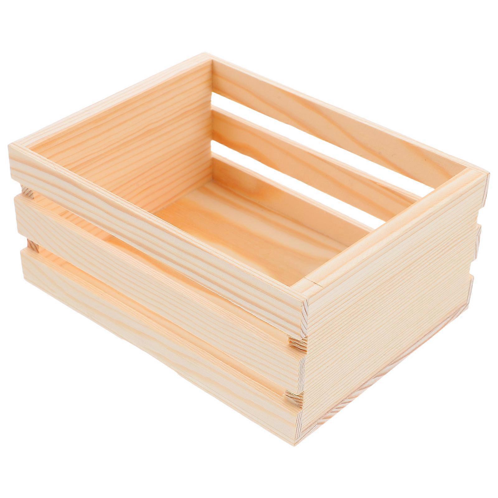 Wooden Storage Box for Home Multifunction Desktop Storage Organizer