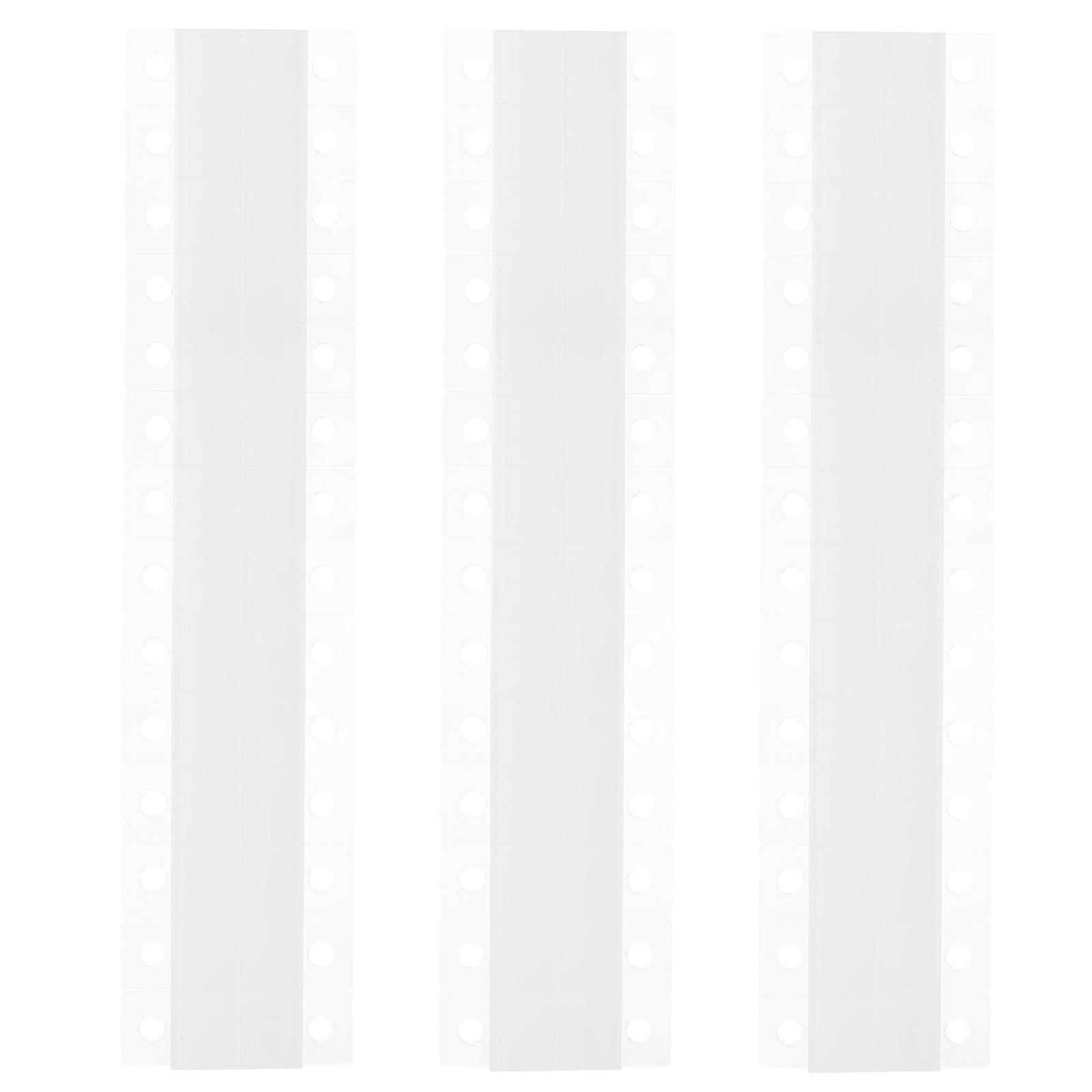 300 Pcs White Rectangular Display Hanging Tabs Ideal For Home And Retail Display Organizing 4X2cm High Reliability