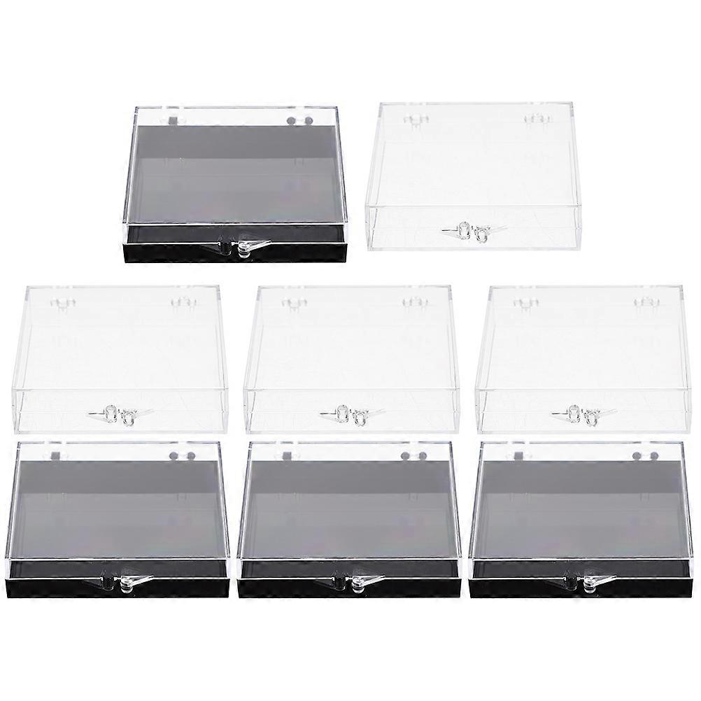 False Nail Storage Box Nail Tips Organizer for Storage 8Pcs with Clear Lid