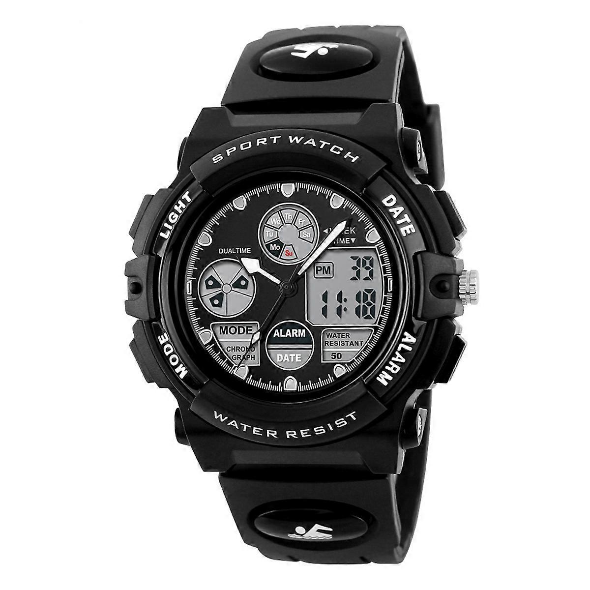Water Resistant Digital Wristwatches Featuring And Countdown Function Ideal For Daily Use 2Pcs