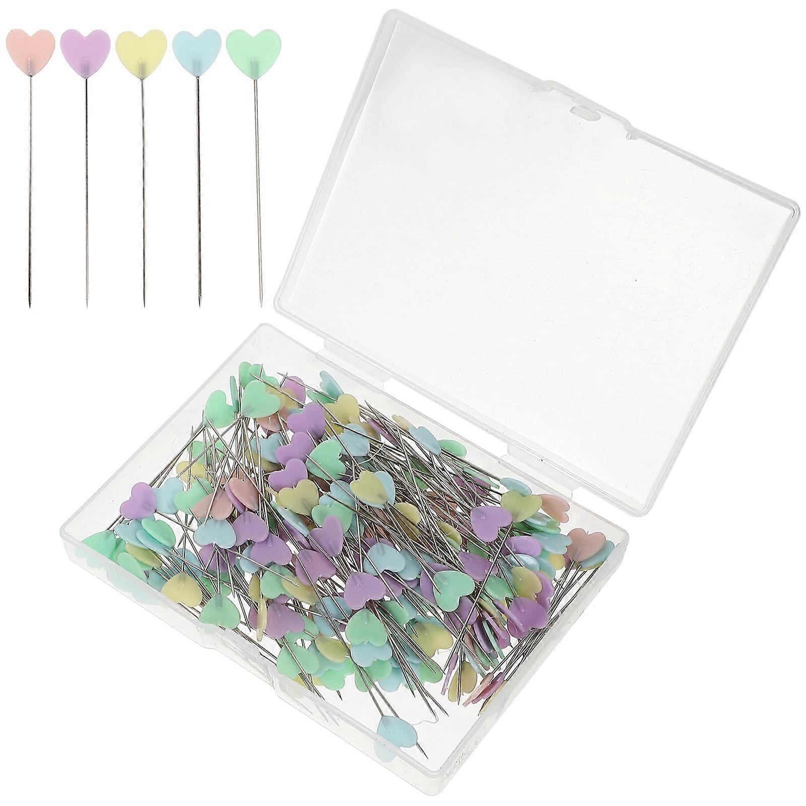 Classic And Simple Heart Head Pins 200Pcs Perfect For Jewelry Making And Graduation Ceremonies In Assorted Color