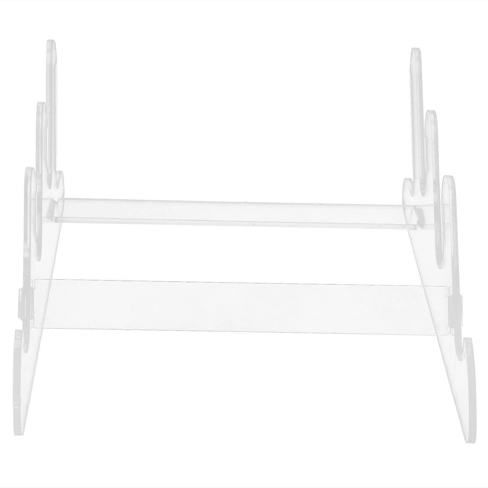 Clear Acrylic Keyboard Stand Display Holder for Desk 2Pcs Storage