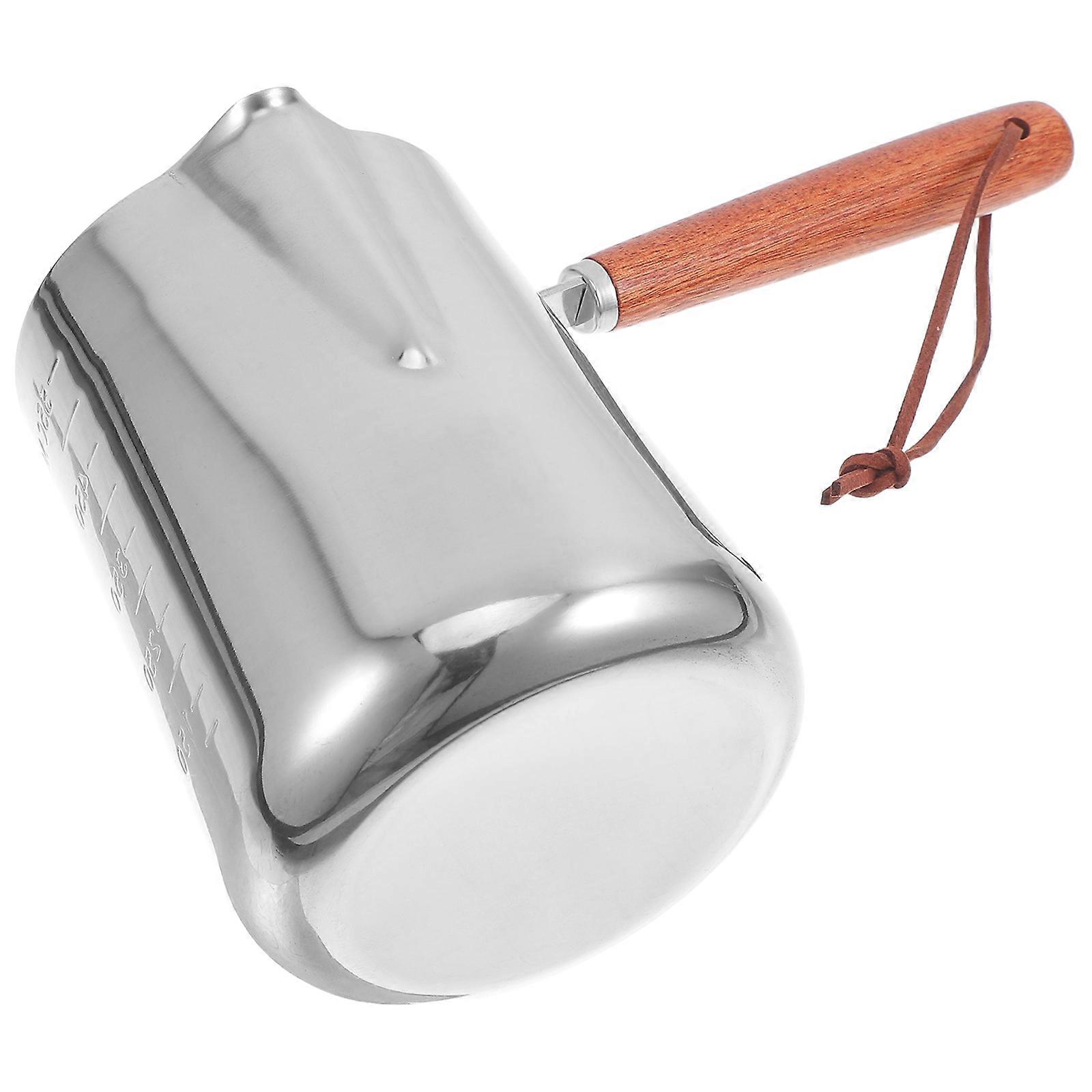 Stainless Steel Frothing Pitcher For Milk Frothing Home And Commercial Use 2Pcs Multi Color With Measurement Markings