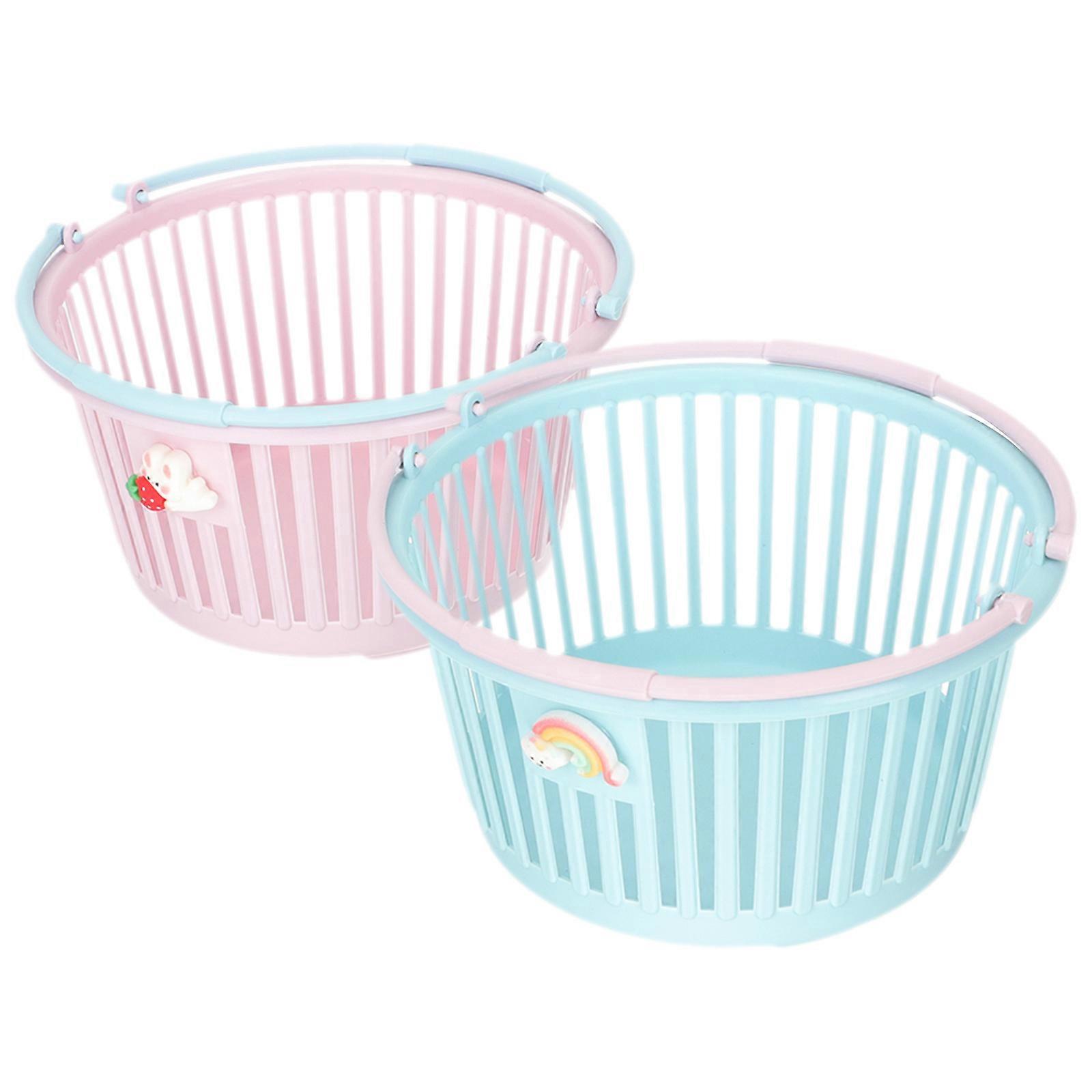 Shower Basket Small Plastic Baskets for Storage Use 10Pcs Set