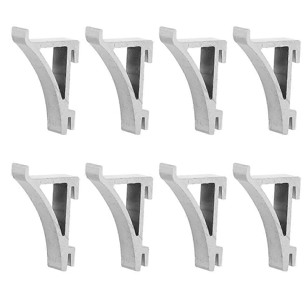 Freezer Aluminum Refrigerator Shelf Clips Support Clamp 16Pcs