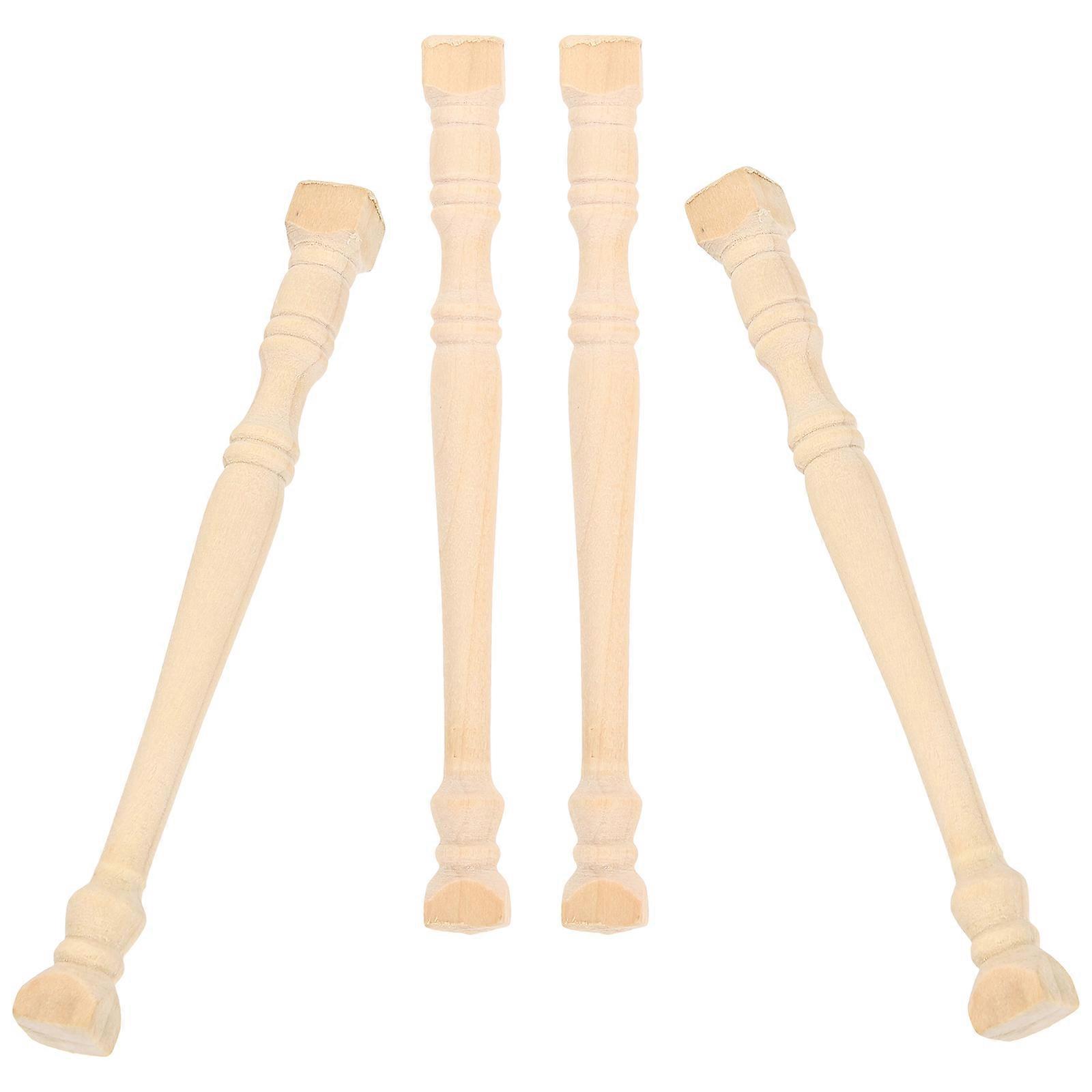 Mini Pillar Model Wood Roman Pillars for Playing 12Pcs Set